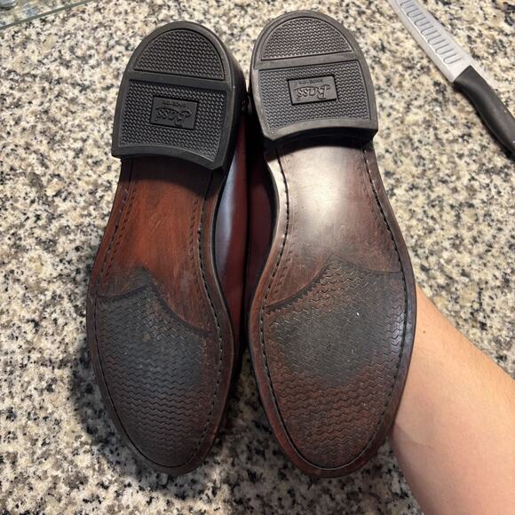 GH Bass Men's Vintage Maroon Classic Walton Leather Penny Loafer Size 10D - Picture 10 of 10